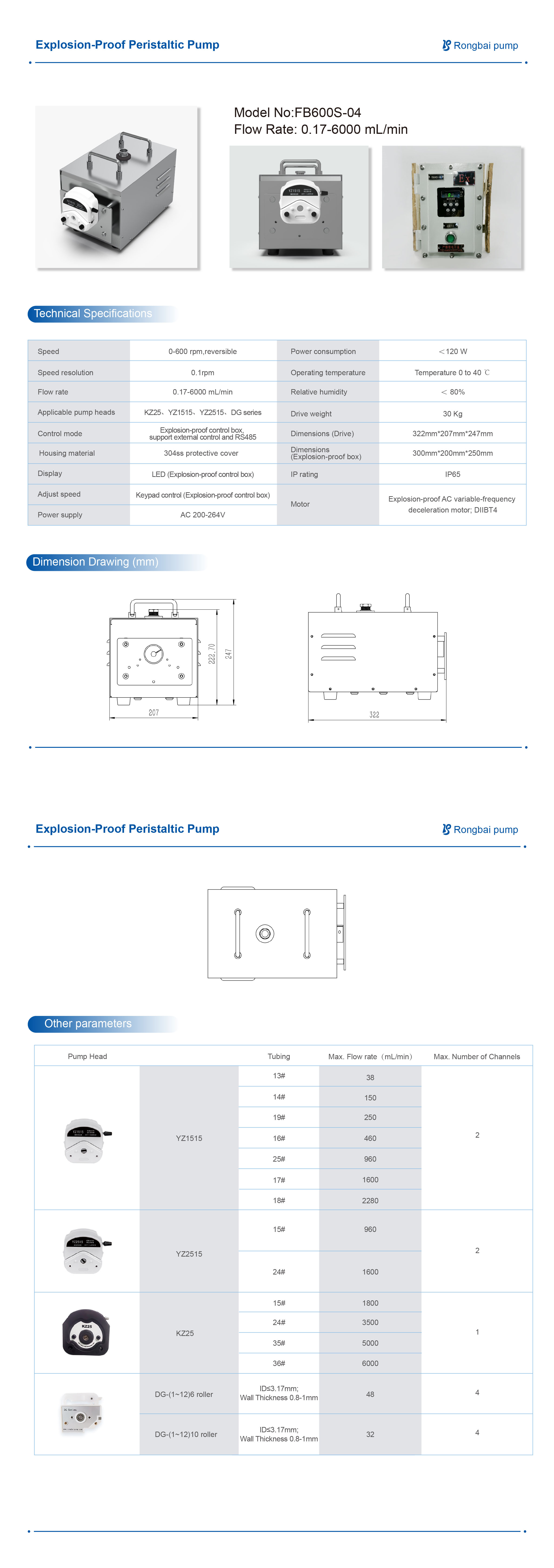 FB600S-04 Step Follow explosion-proof creep pump