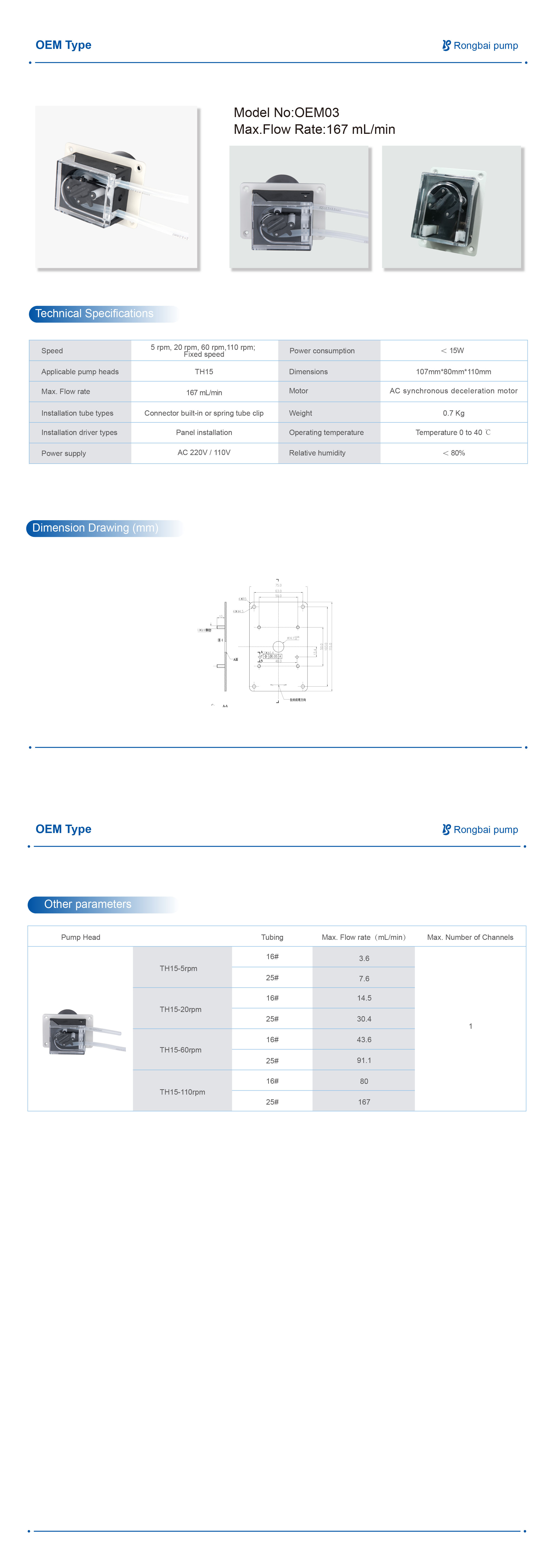 OEM03+TH15 micro -ingot pump