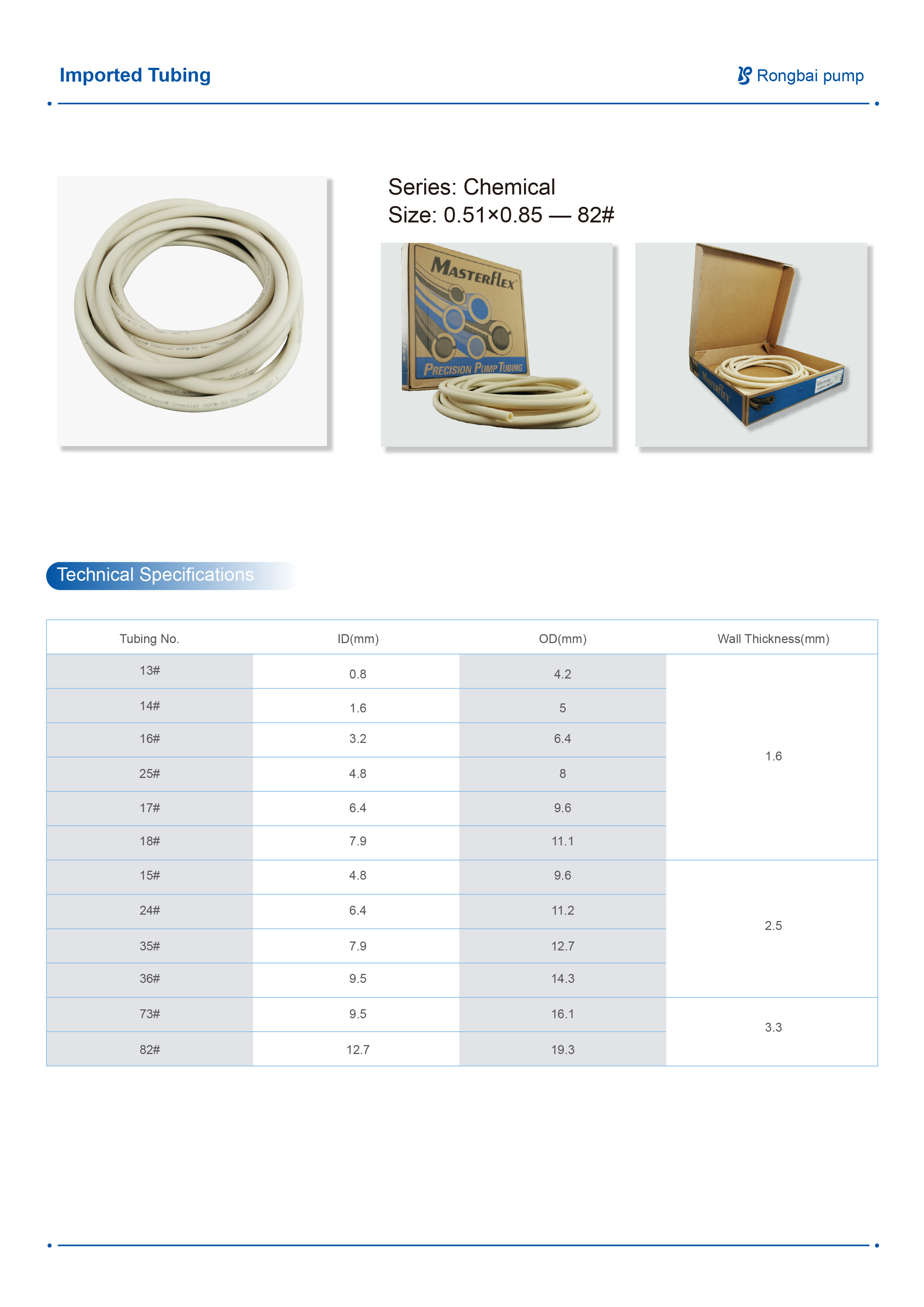 CHEMICAL resistant corrosion liquid imported peristaltic pump tube